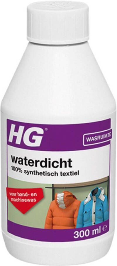 HG waterdicht voor 100% synthetisch textiel 2 Stuks !