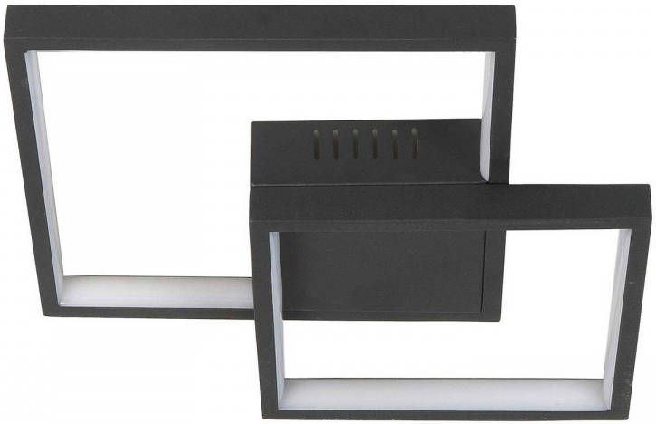 Highlight Plafondlamp Piazza vierkant B 32 cm zwart