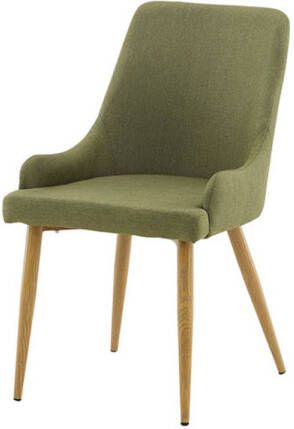 Hioshop 2 x Plaza eetkamerstoel groen.