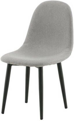 Hioshop 2 x Polar eetkamerstoel voor kinderen grijs.