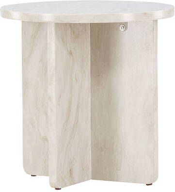 Hioshop Ålesund hoektafel Ø50 cm beige.