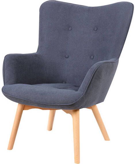 Hioshop Allan fauteuil grijs.