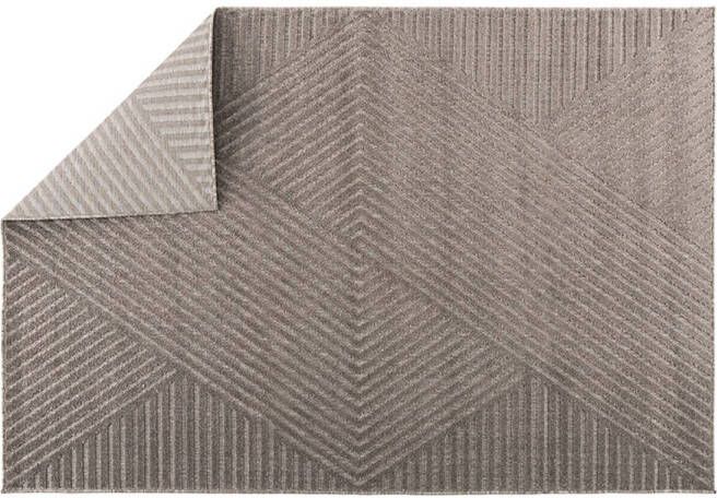 Hioshop Aron vloerkleed 200x290 cm bruin.