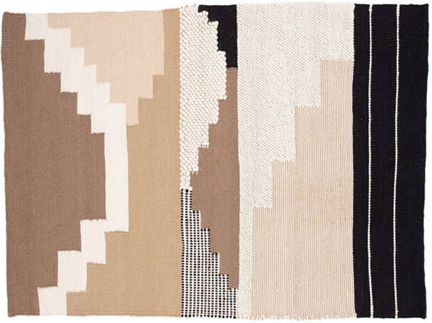 Hioshop Aston vloerkleed 300x202cm bruin.