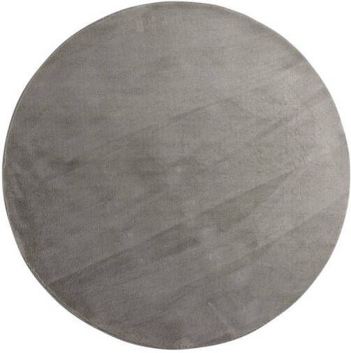 Hioshop Blanca vloerkleed Ø200cm lichtgrijs.