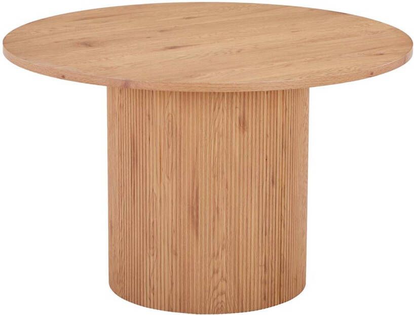 Hioshop Boavista eetkamertafel Ø120cm naturel.