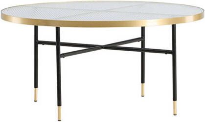 Nohr Ronde Salontafel Iyana Glas 98cm Brons