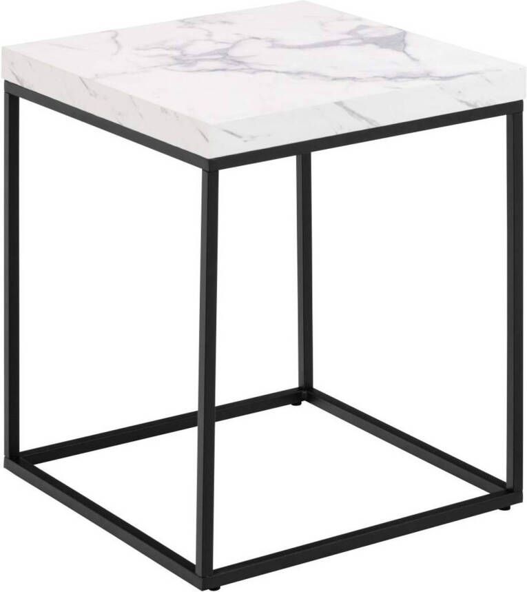 Hioshop Carossa salontafel 40cm marmer decor wit.