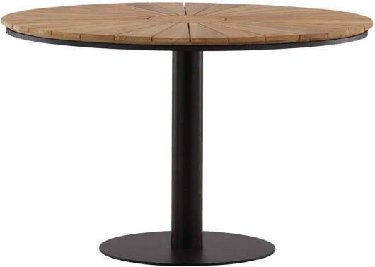 Nohr Ronde Tuintafel Lavelle Teakhout 120cm Zwart