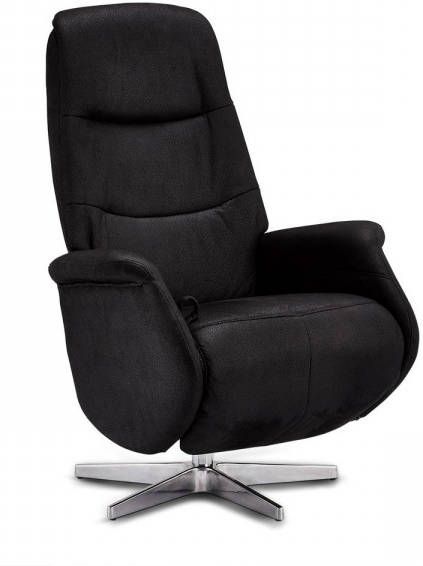 Solliden Dode relaxstoel fauteuil zwart metaal zilverkleurig.