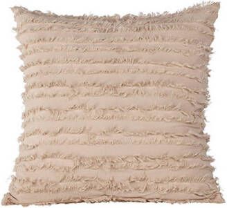 Hioshop Edith kussensloop 60x60cm beige.