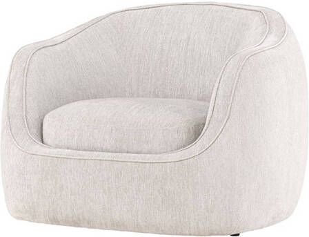 Hioshop Elio fauteuil lichtgrijs.