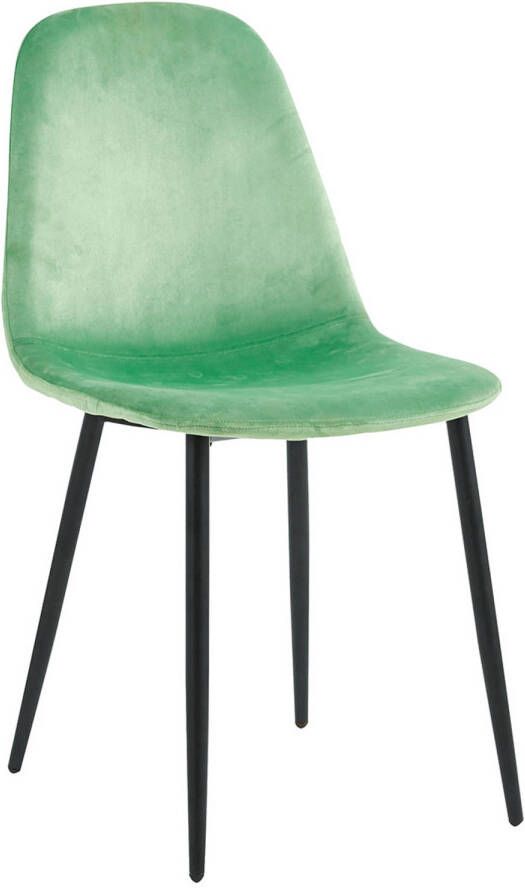 Hioshop Fiolo1 eetkamerstoel muntgroen.