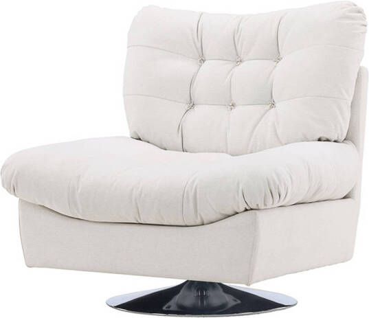 Hioshop Florens fauteuil offwhite.