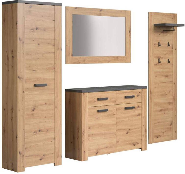 Hioshop Follow garderobe opstelling eik decor.