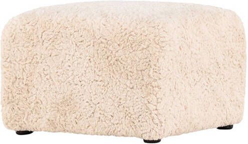 Nohr Poef Sonia Faux fur 50 x 50cm Beige