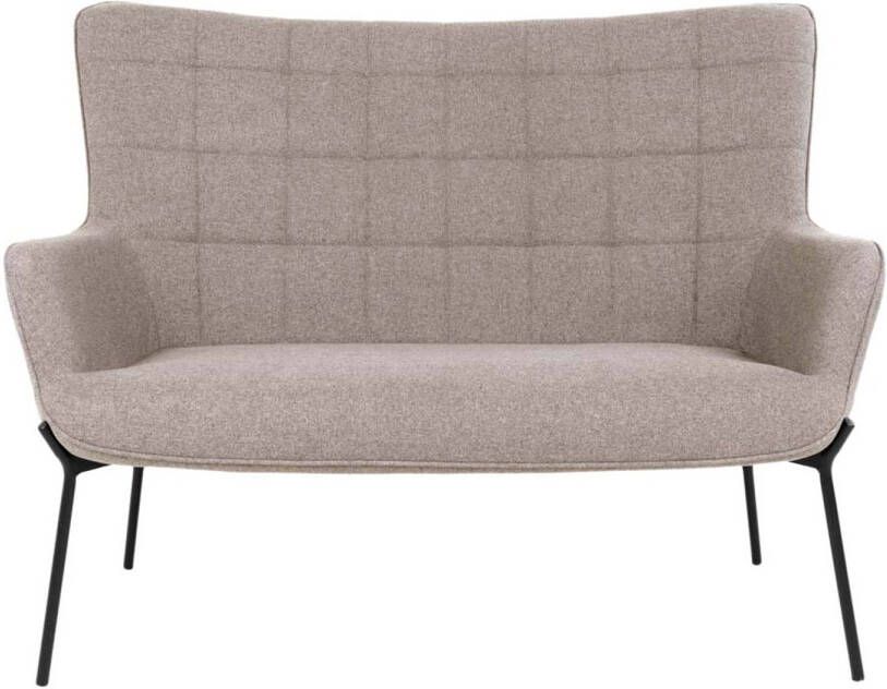 House Nordic Bank Stof Grijs 2-Zits 128x73x97cm