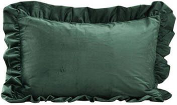 Hioshop Hailey kussensloop 40x60cm groen.