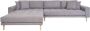 House Nordic Lido bank loungebank links gericht met 4 kussens lichtgrijs - Thumbnail 2