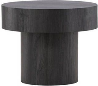 Hioshop Malung hoektafel Ø50 cm zwart.