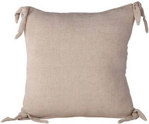 Hioshop Nora kussensloop 40x40cm beige.