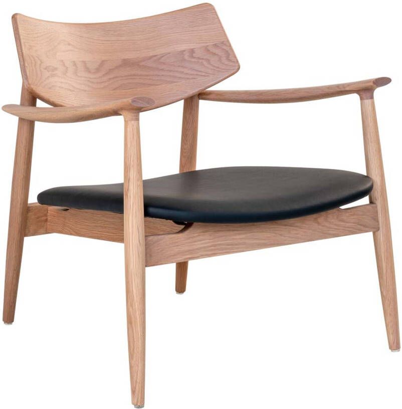 Hioshop Olvera fauteuil naturel zwart.