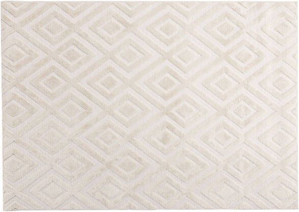 Hioshop Pia vloerkleed 290x200cm wit.