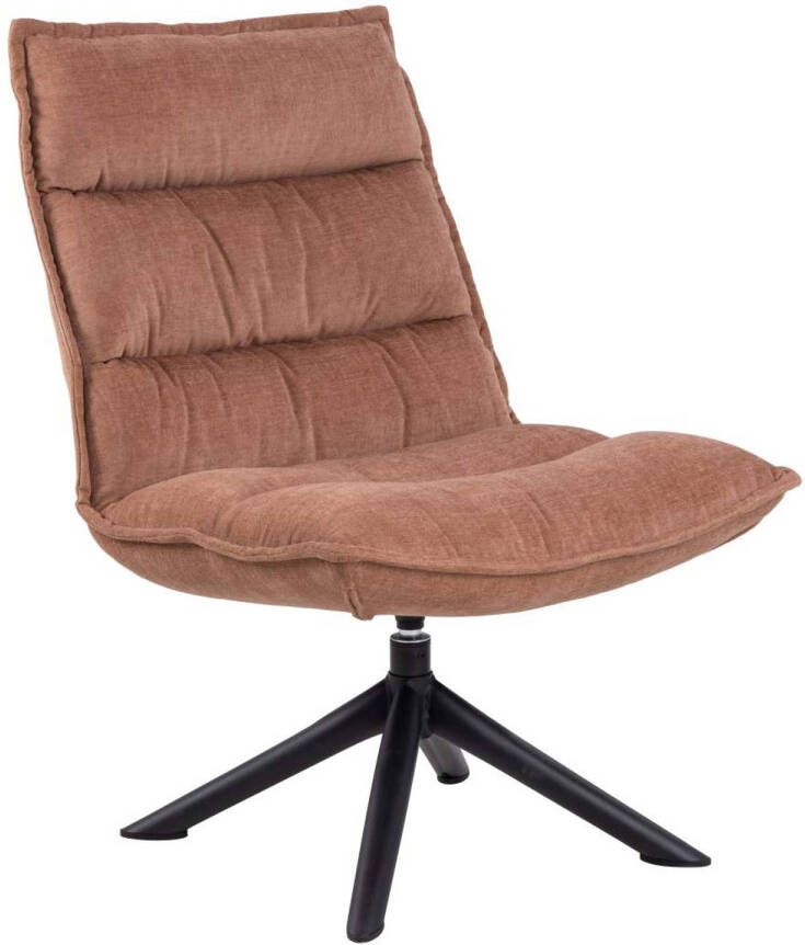 Hioshop Plizzard fauteuildraaifunctie bruin.