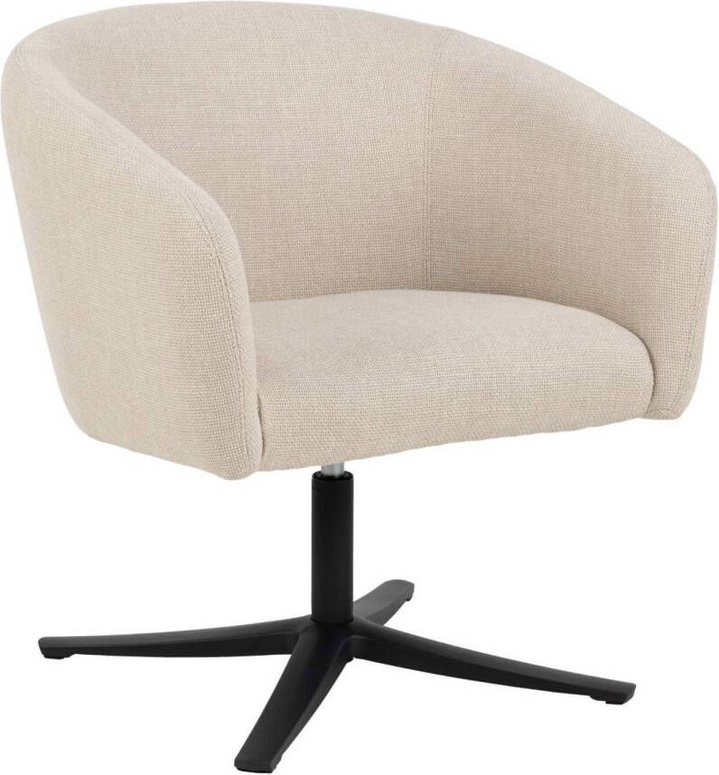 Hioshop Ramses fauteuildraaifunctie beige.