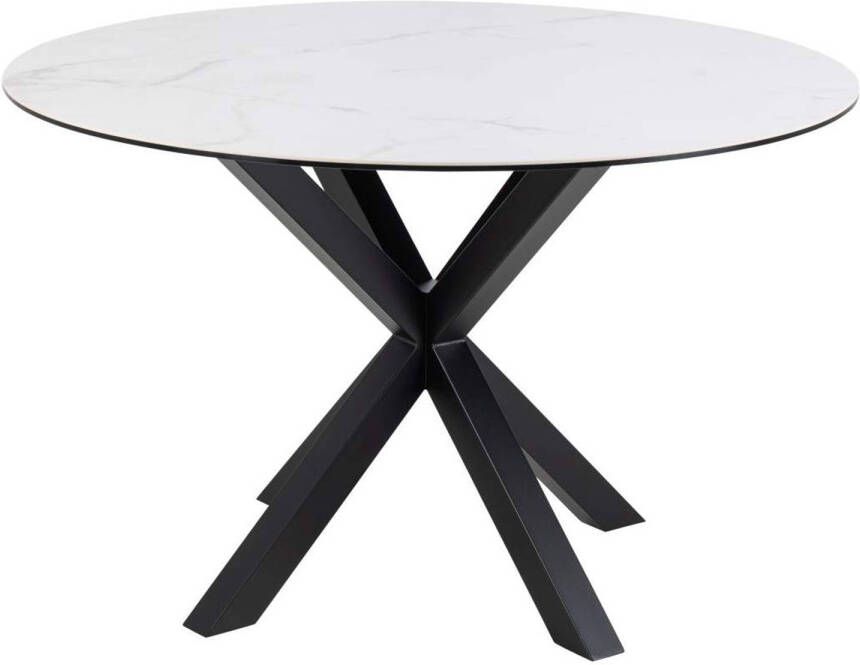 Bendt Ronde Eettafel Line Keramiek 119cm Wit