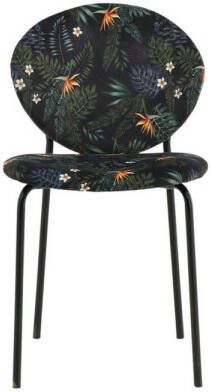 Nohr Eetkamerstoel Marguita Zwart Bloemenprint
