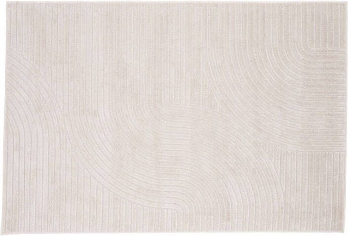 Hioshop Vince vloerkleed 290x200cm wit.