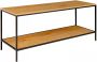 House Nordic Vita TV Stand TV table with black frame and two oak look shelves 100x36x45 cm - Thumbnail 2