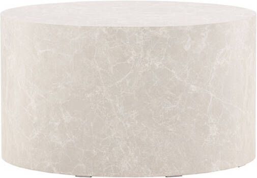 Nohr Ronde Salontafel Katiana 80cm MDF Marmerlook Beige