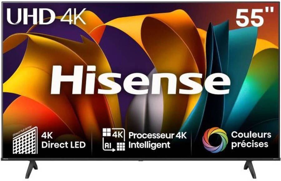 Hisense 55A6N LED TV 55 4K UHD Dolby Vision Smart TV 3xHDMI Ultradunne randen