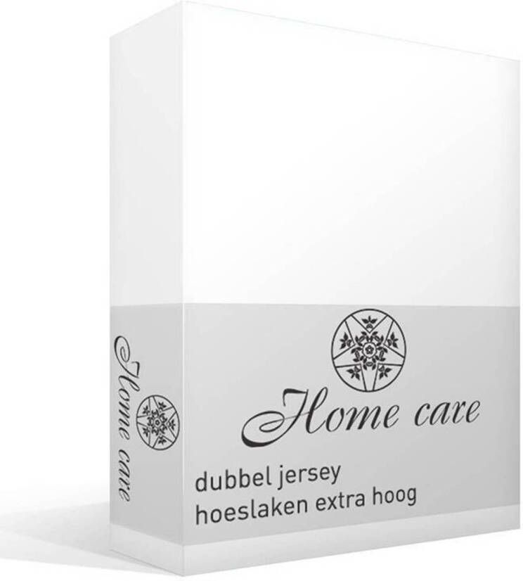 Home Care dubbel jersey hoeslaken extra hoog Lits-jumeaux (190 200x220 230 cm)