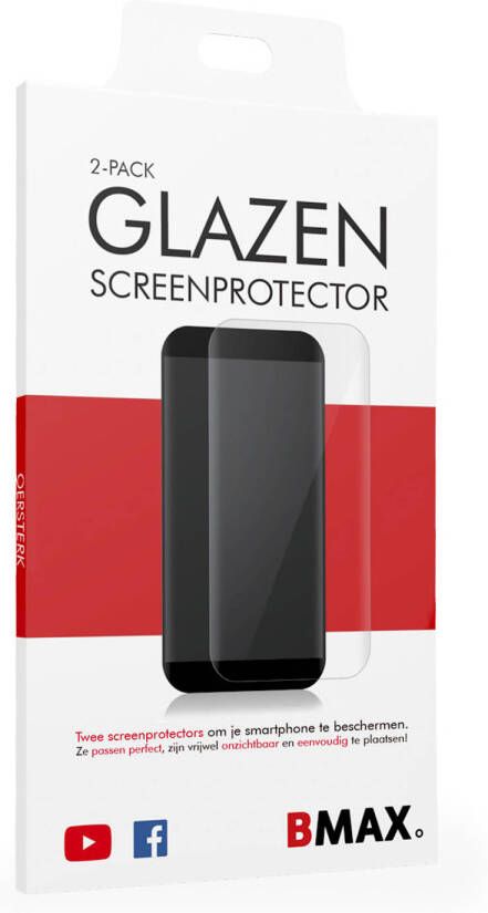 HomeLiving 2-pack BMAX OnePlus Nord 2 Screenprotector Glass Full Cover 2.5D Black
