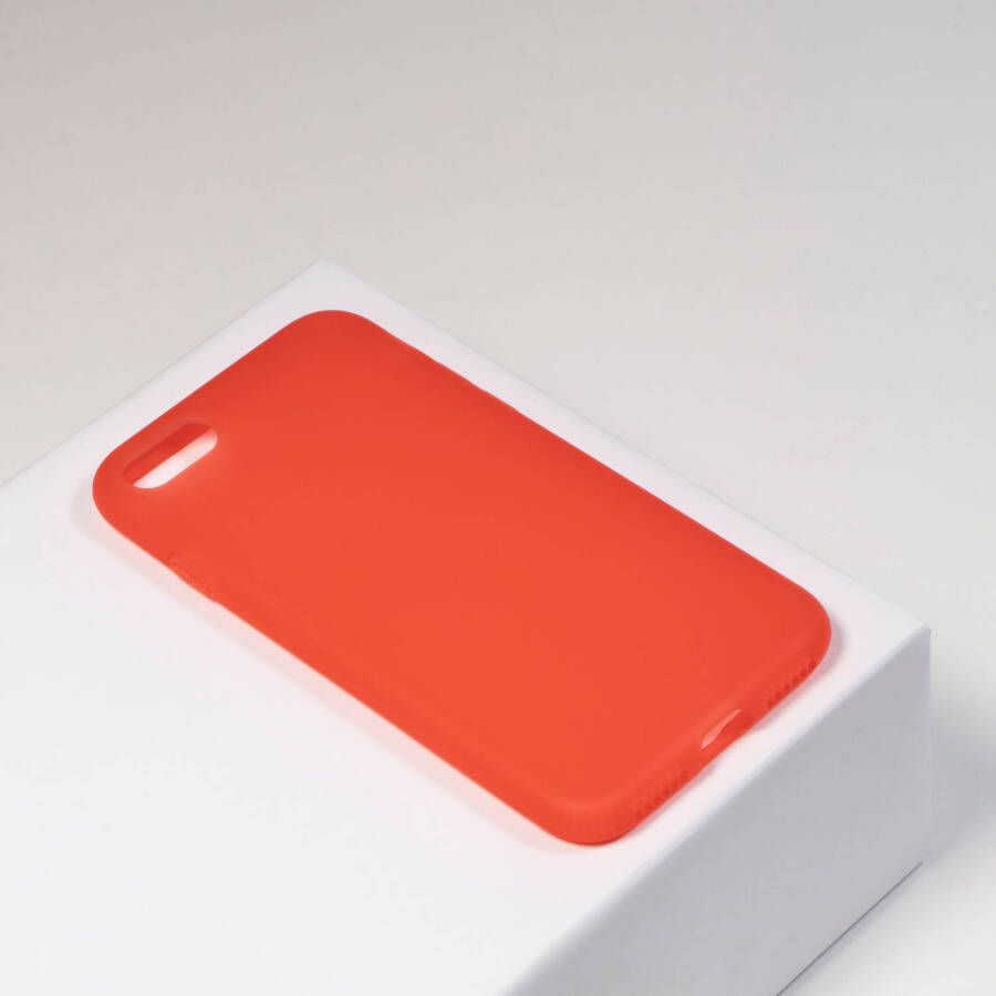 HomeLiving BMAX Liquid latex soft case hoesje voor iPhone 7 8 Red Rood