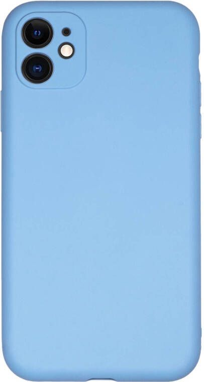 HomeLiving BMAX Liquid silicone case hoesje voor iPhone 11 Cornflower Blue Lichtblauw