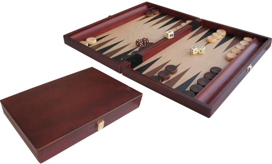 HOT Backgammon 35x24cm hout ingelegd Backgammon hout ingelegd (35x24 cm) - Foto 2