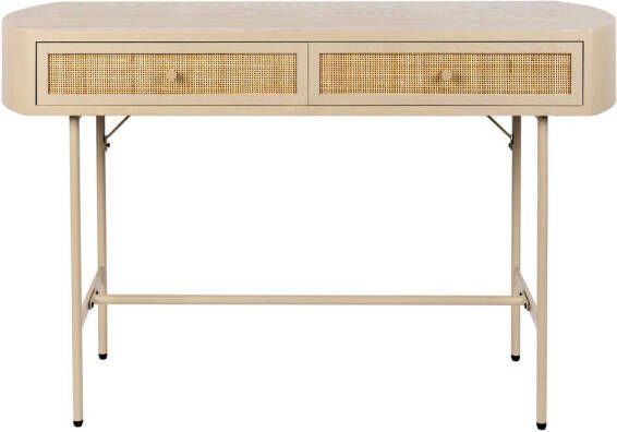 Housecraft Living Housecraft Amaya Consoletafel Wandtafel met lades Hout 85x39 Beige