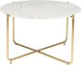 Housecraft Living Housecraft Timpa Salontafel Marmer Rond 70x70 cm Wit Goud - Thumbnail 2