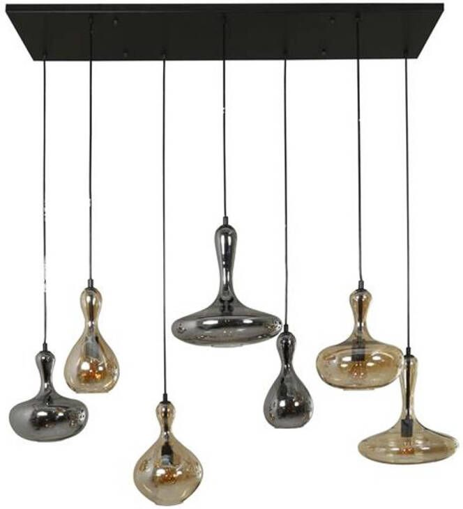 Hoyz Collection Hanglamp 4+3 Karaf Artic Zwart