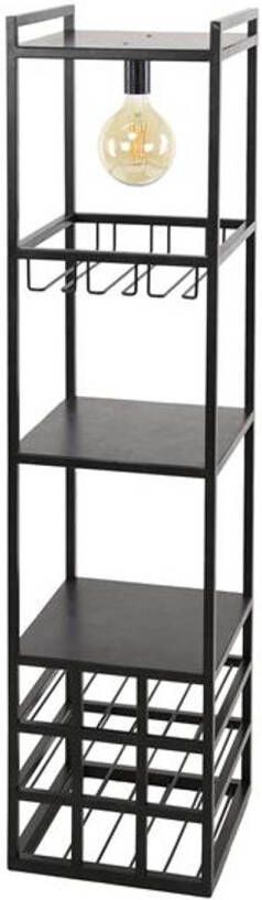 Hoyz Collection Wijnreklamp Decorate Charcoal Zwart