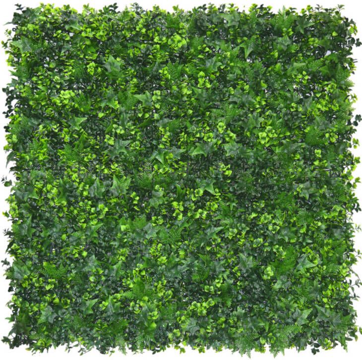 Hoyz Greenery Kunsthaag mat mix 50x50 cm UV s-1 d-0 brandvertragend