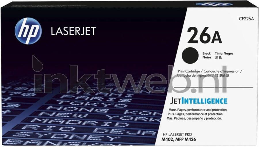 HP 26A Toner Cartridge Black | Cartridges&Toners | Computer&IT Printen&Scannen | CF226A