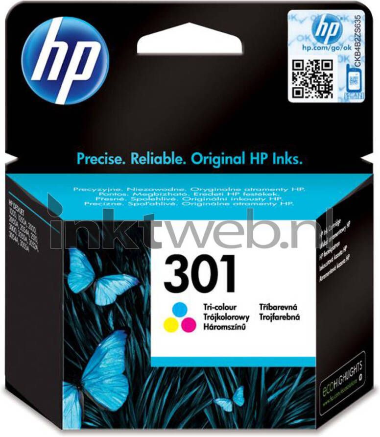 HP 301 INK COLOR inktcartridges (kleur)