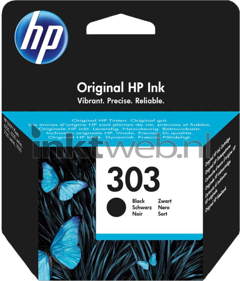 HP 303 INK BLACK inktcartridge (zwart)
