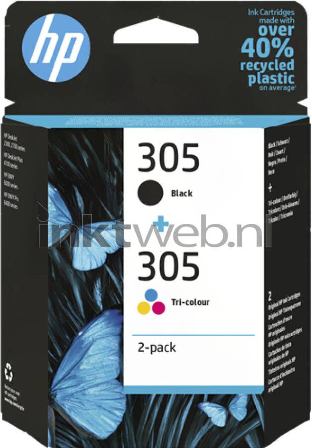 HP 305 Multipack zwart en kleur cartridge