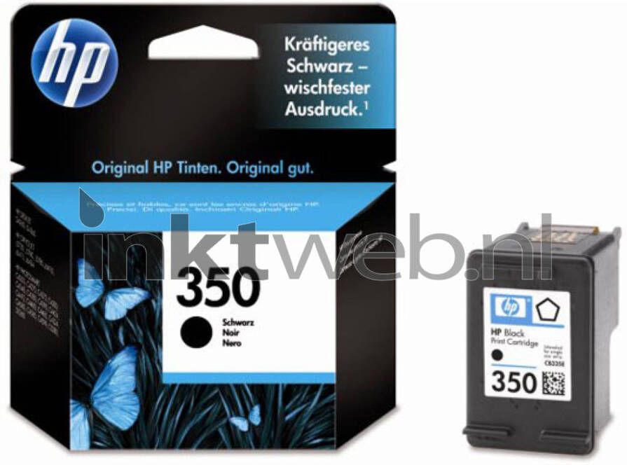 HP 350 zwart cartridge